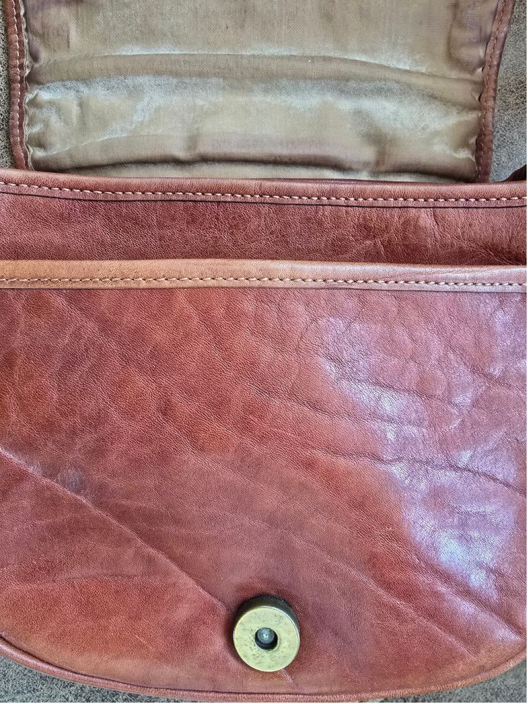 The Unbranded Brand Women's Oroton Brown Leather Crossbody Bag Size ONE SIZE - 4 Thumbnail