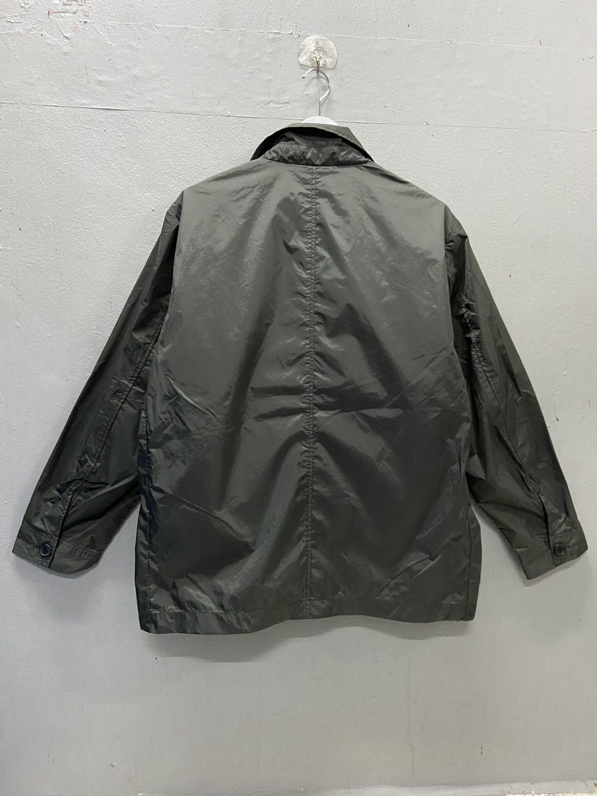 Issey Miyake IY BASICS BY ISSEY MIYAKE BUTTON UP NYLON JACKET Size US M / EU 48-50 / 2 - 7 Thumbnail