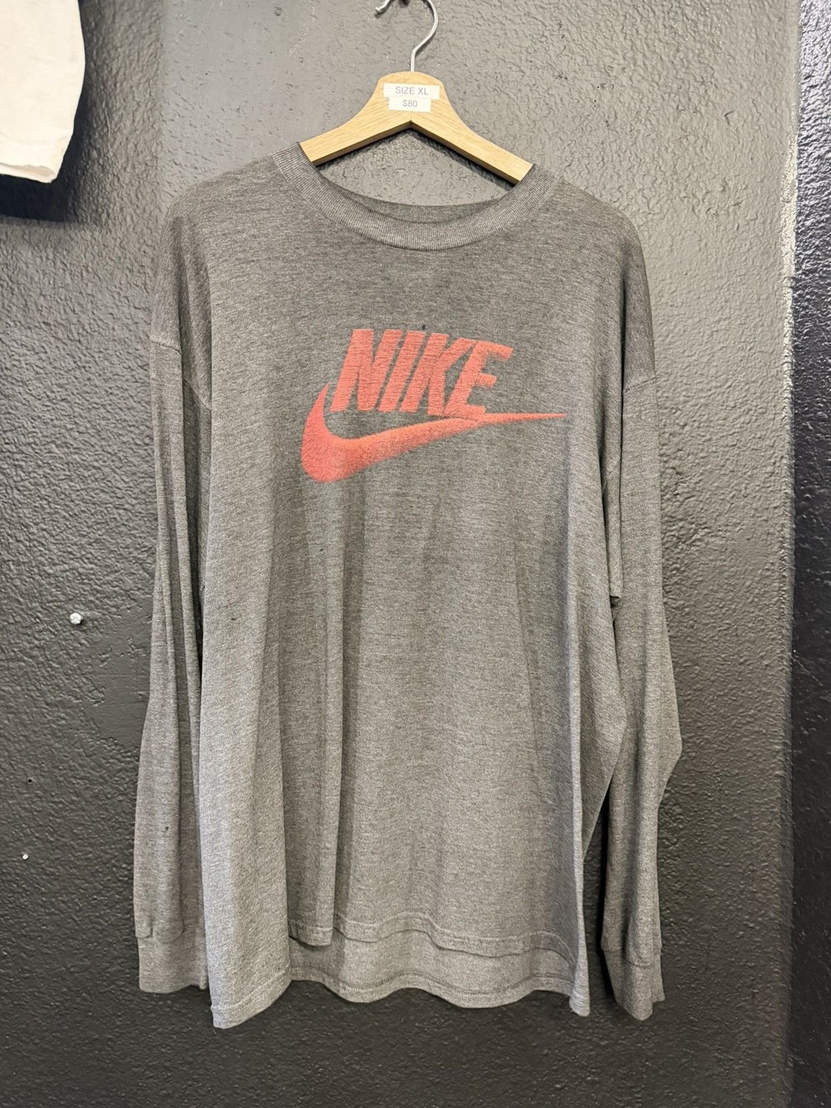 Nike Vintage Nike Longsleeve Size US XL / EU 56 / 4 - 1 Thumbnail