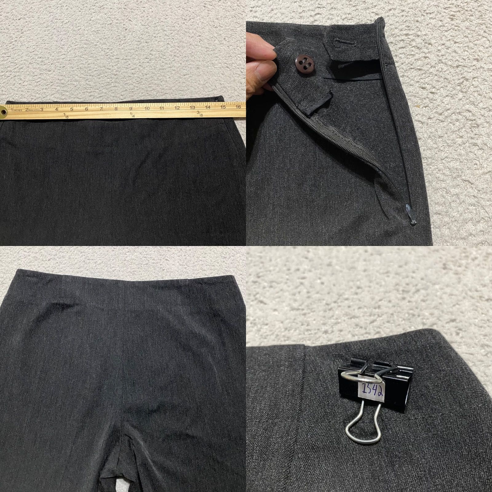 Talbots Talbots Womens Pants sz 6 Gray Straight Office Business High Rise Dress Pants Size 28" / US 6 / IT 42 - 8 Thumbnail