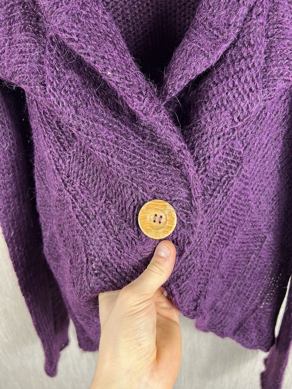 Diesel Vintage Diesel y2k alpaca open knit sweater cardigan goth Size M / US 6-8 / IT 42-44 - 8 Thumbnail
