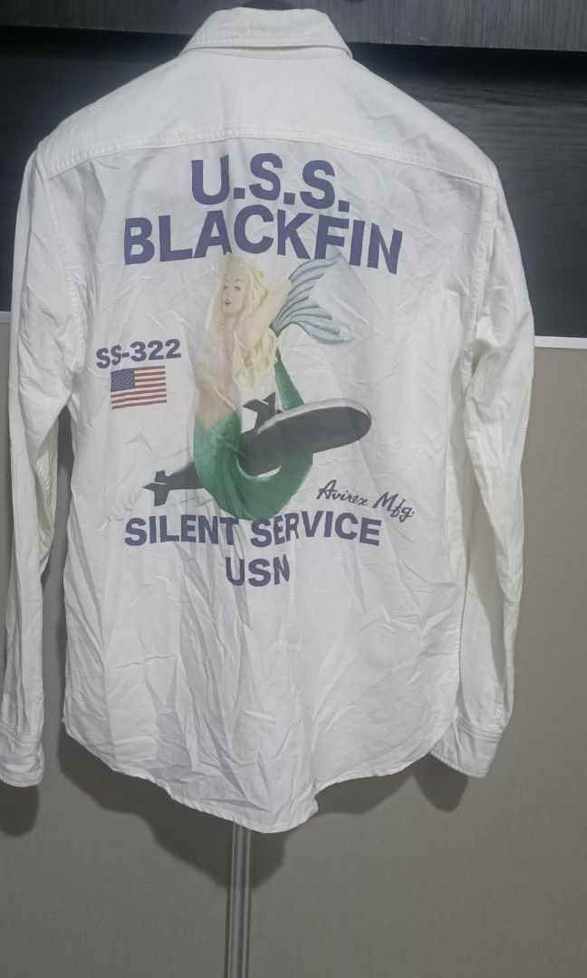 Avirex Vintage Avirex “USS Blackfin” Naval Work Shirt Size US M / EU 48-50 / 2 - 1 Thumbnail