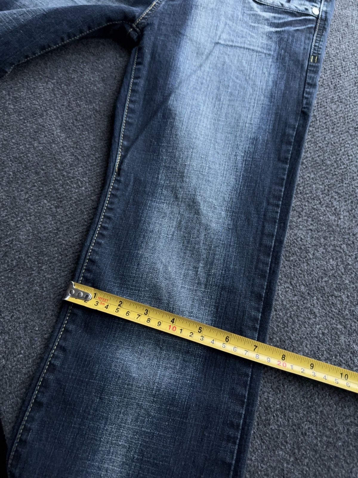 Hysteric Glamour Y2K Japanese LGB Punk Crown Embroidered Flared Denim Jeans Size 29" - 21 Thumbnail