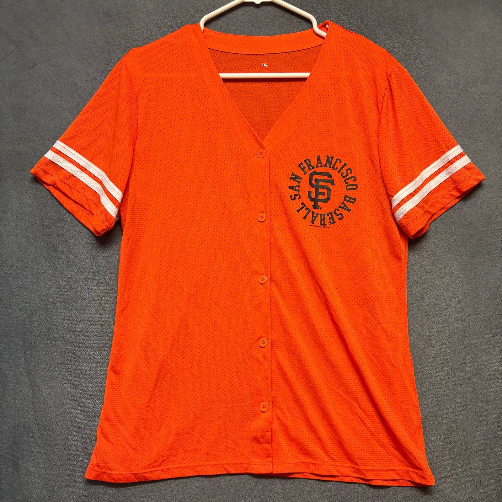 MLB Vintage MLB San Francisco Giants Orange Mesh Baseball Jersey Size L / US 10 / IT 46 - 1 Thumbnail