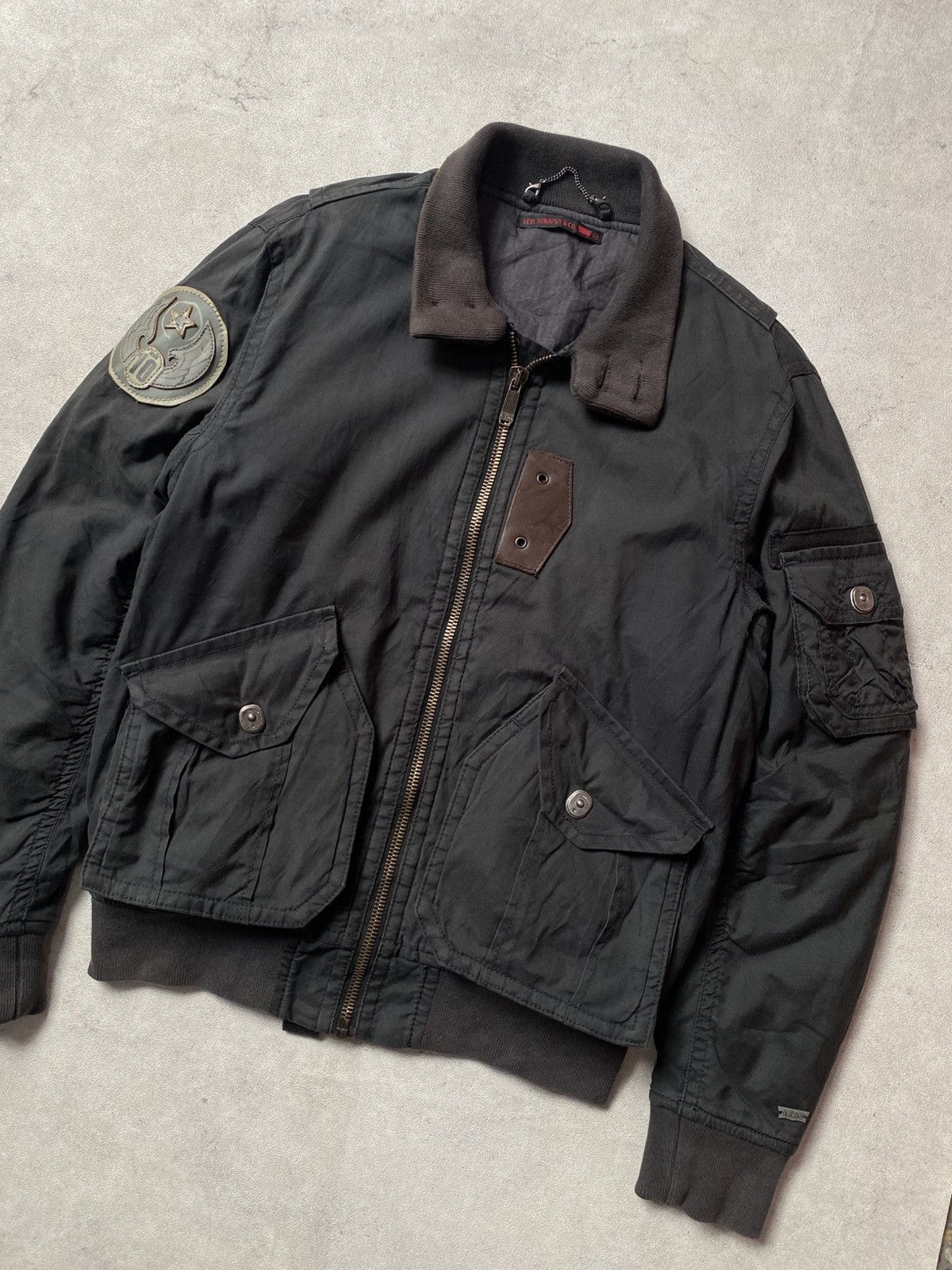 Levi's Vintage 90s Levis Flight Bomber Jacket Size US M / EU 48-50 / 2 - 3 Thumbnail