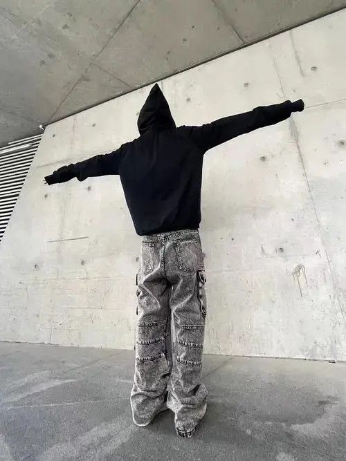 Japanese Brand × Jean Street washed gray grunge bootcut jeans Size US 32 / EU 48 - 3 Thumbnail