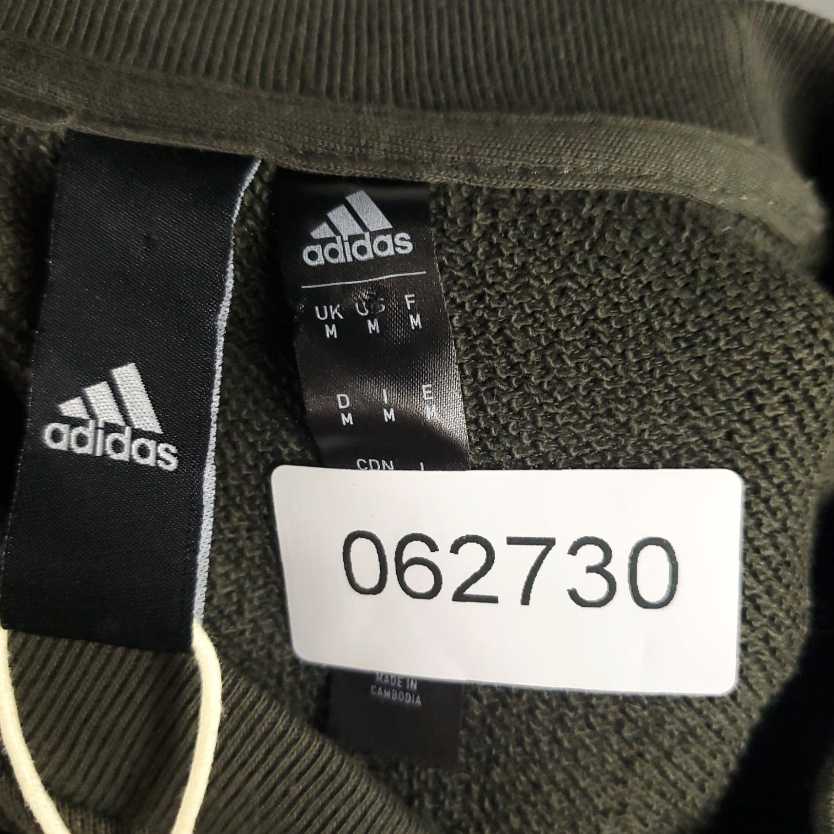 Adidas Adidas Sweatshirt Mens Medium Green Cotton Logo Essentials Pullover Mens Size US M / EU 48-50 / 2 - 6 Thumbnail