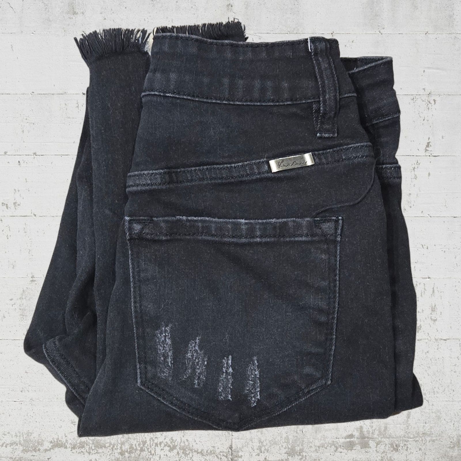 Other Black Distressed Skinny Jeans Size 25 Size 25" / US 0 / IT 36 - 7 Thumbnail