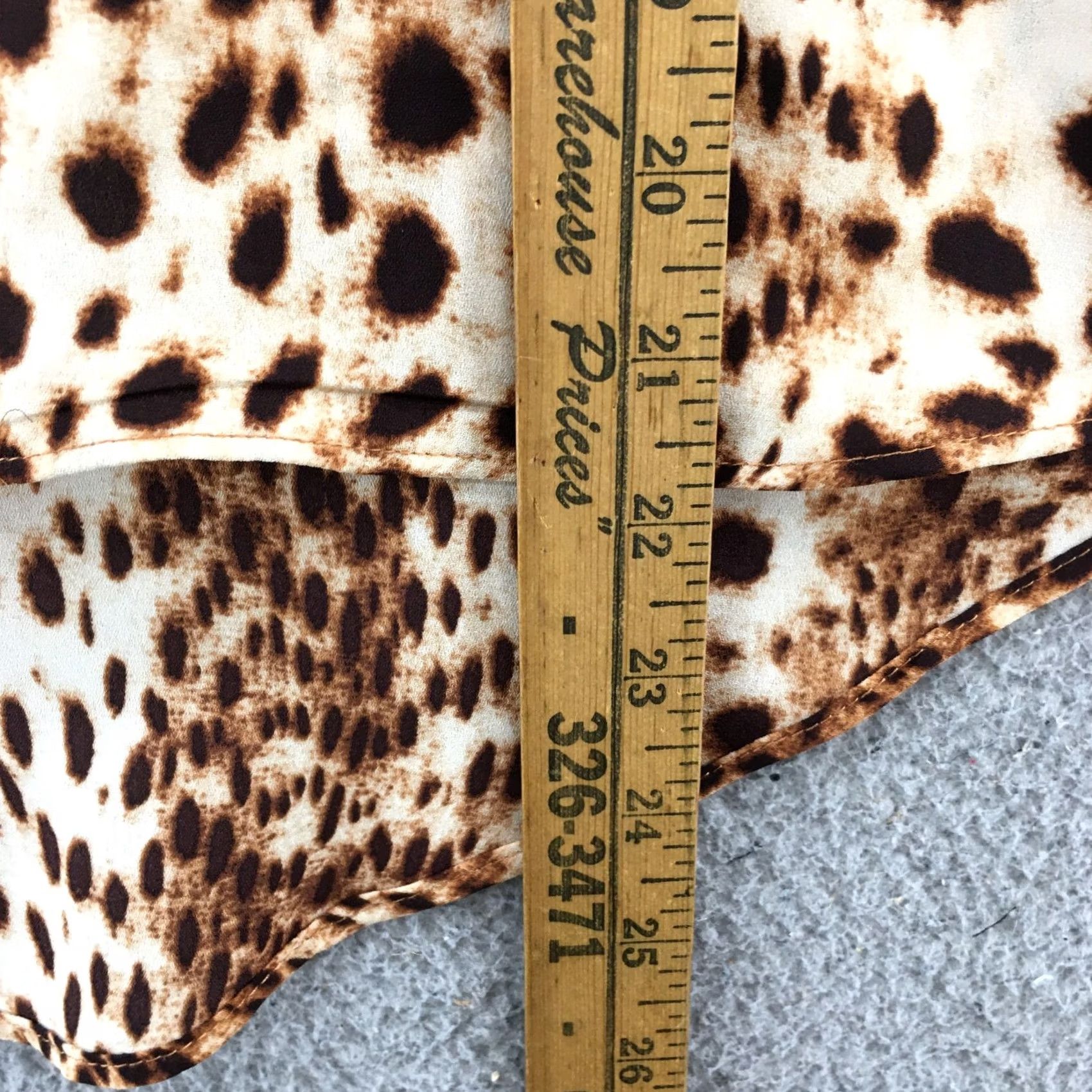 Joe Browns Worthington Button Up Shirt Womens Small Brown Short Cap Sleeve Animal Print NEW Size S / US 4 / IT 40 - 6 Thumbnail