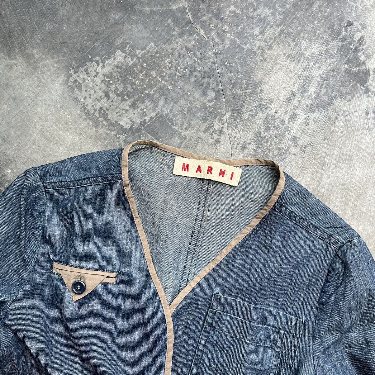 Marni × Vintage Marni denim jacket Size S / US 4 / IT 40 - 2 Thumbnail