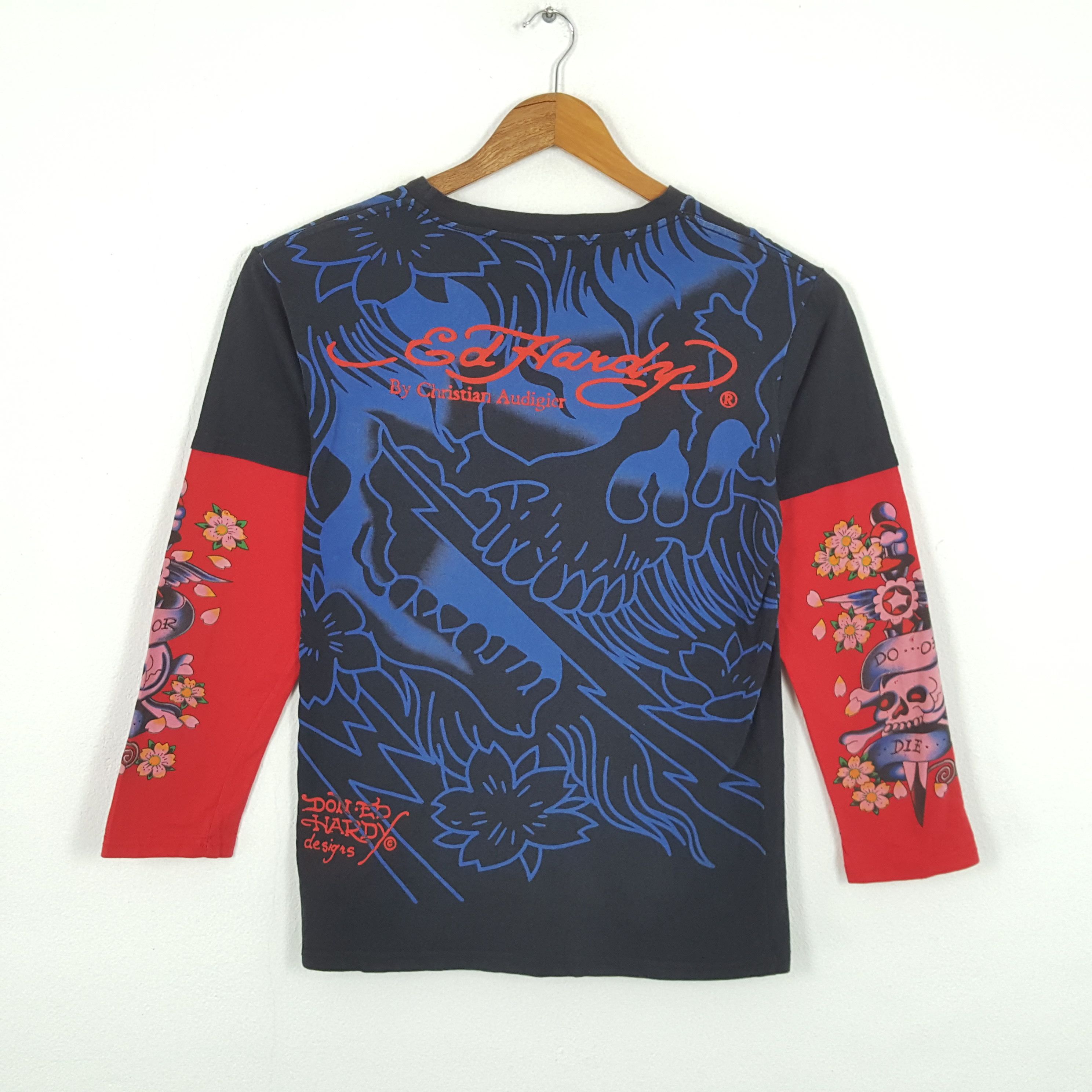 Christian Audigier × Ed Hardy × Vintage Vintage ED HARDY by CHRISTIAN AUDIGIER Italian Designer Tees Size US L / EU 52-54 / 3 - 3 Thumbnail
