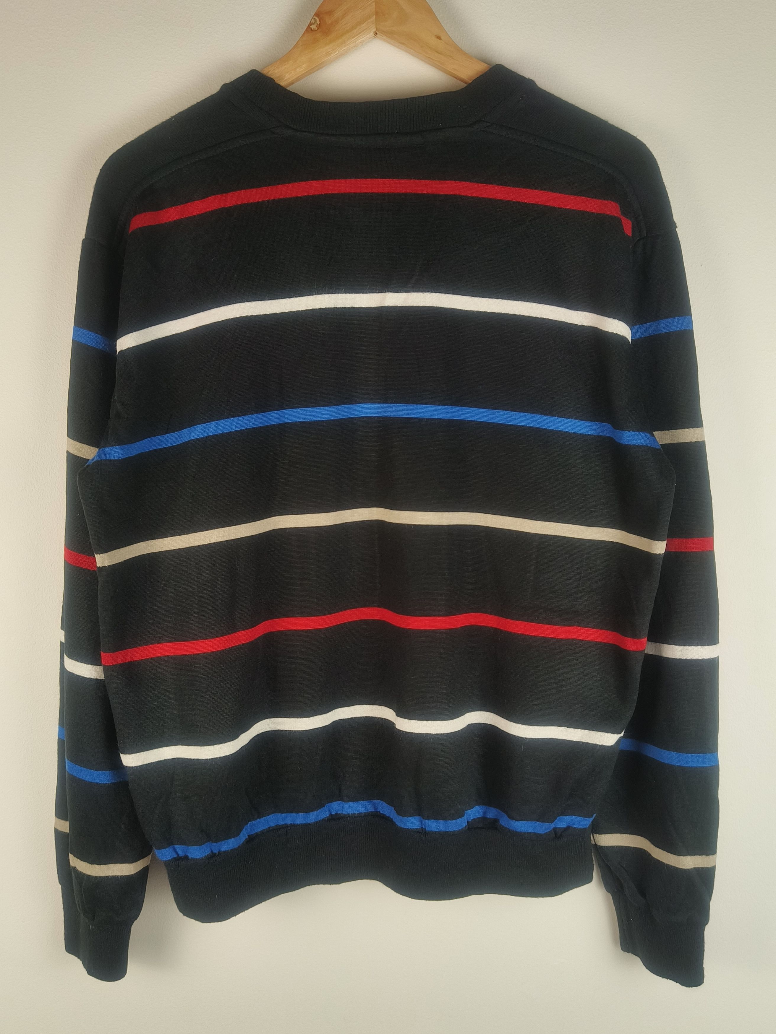 Vintage Reach Striped Crew Neck Sweater Size US L / EU 52-54 / 3 - 3 Thumbnail