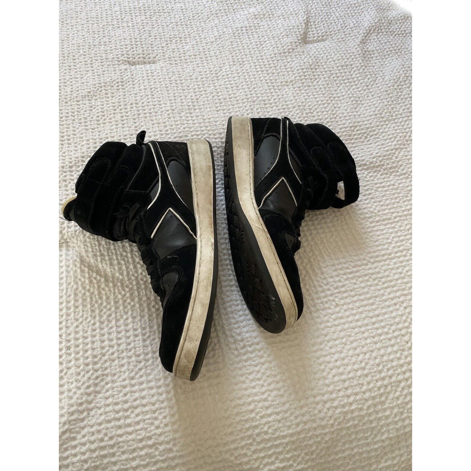 Diadora diadora mens shoes size 12 Magic Basket Mid Black Size US 12 / EU 45 - 3 Thumbnail