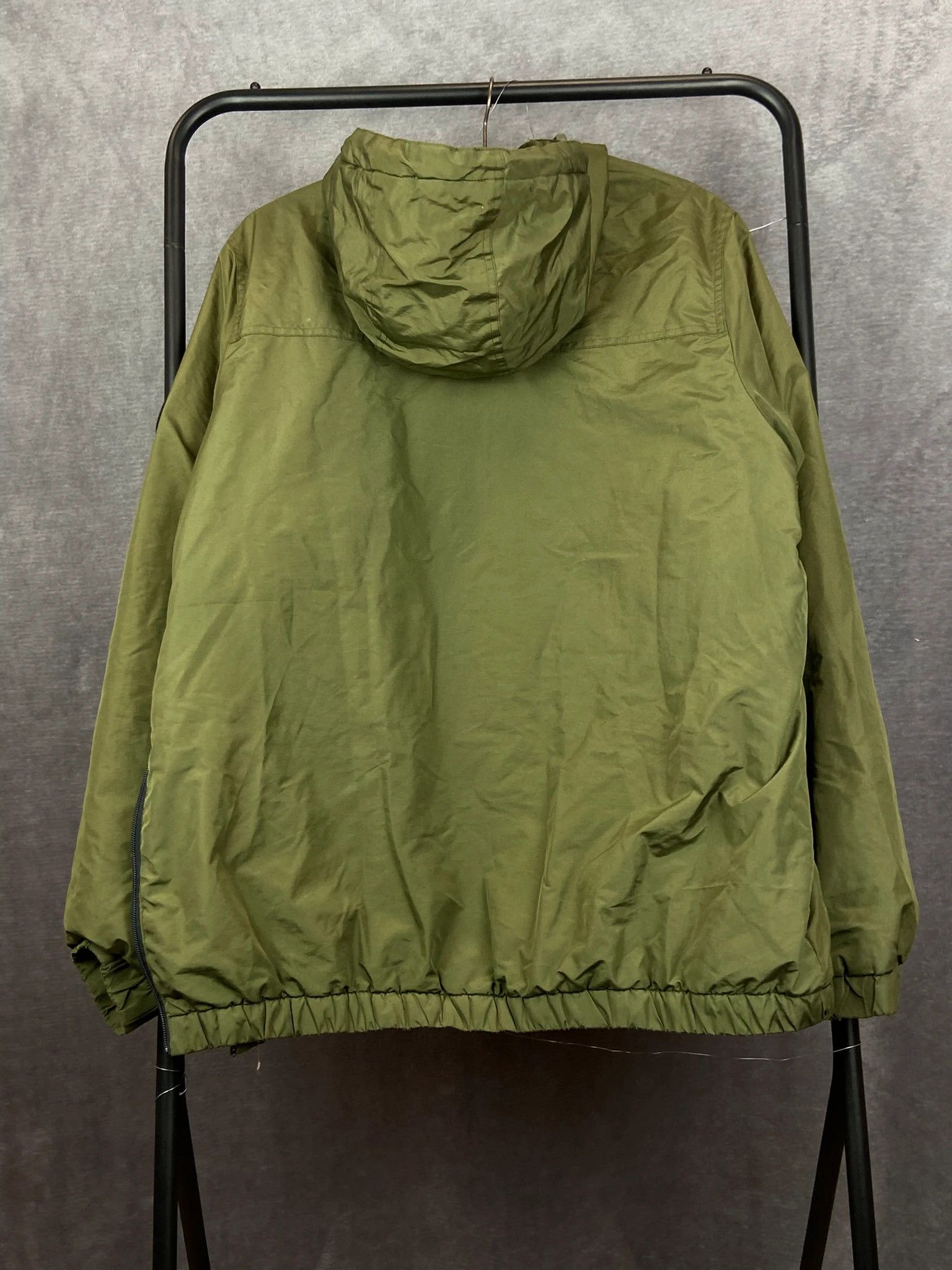 Ellesse Ellesse Anorak Jacket Khaki Hooded Box Logo Embroidered Size US XL / EU 56 / 4 - 6 Thumbnail