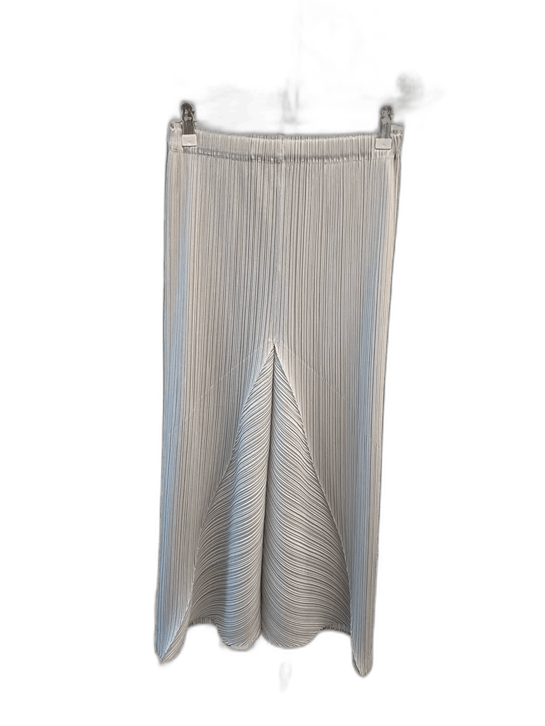 Issey Miyake Issey Miyake Pleated Mermaid Skirt in Gray-yf Size US 26 / EU 42 - 1 Thumbnail
