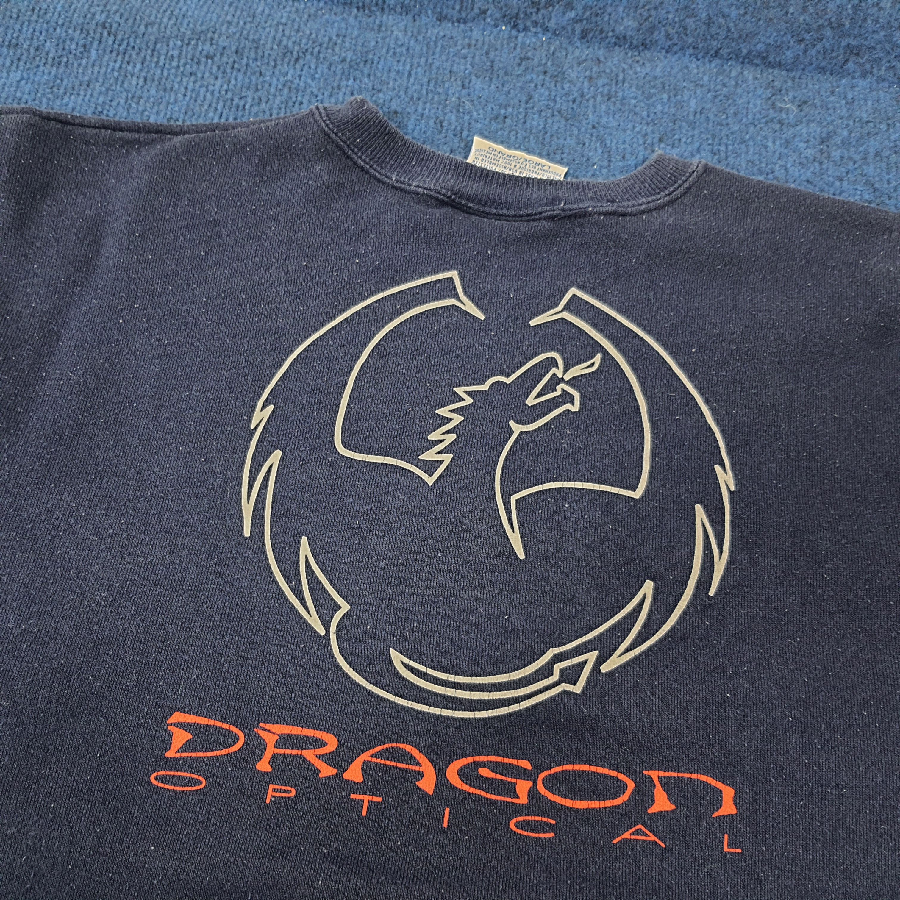 Vintage Vintage Dragon Optical Sweatshirt C263N23 Size US L / EU 52-54 / 3 - 2 Thumbnail