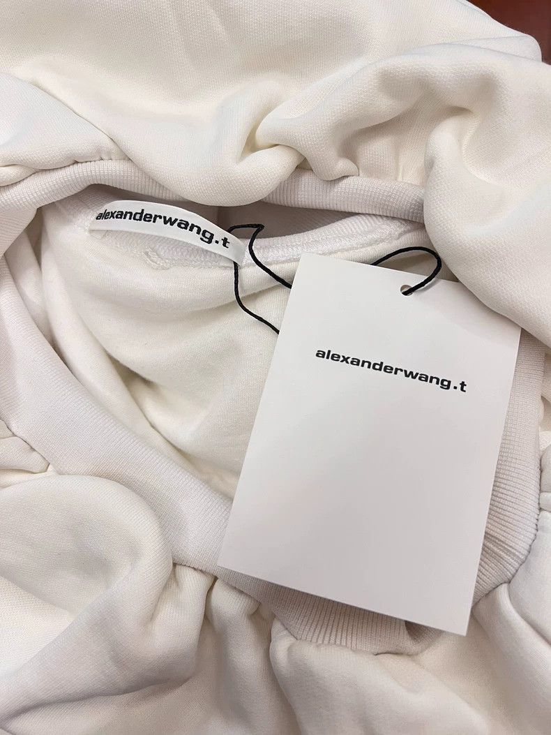 Alexander Wang Alexander Wang High Neck Crop Reflective Sweatshirt- Size XS / US 0-2 / IT 36-38 - 3 Thumbnail