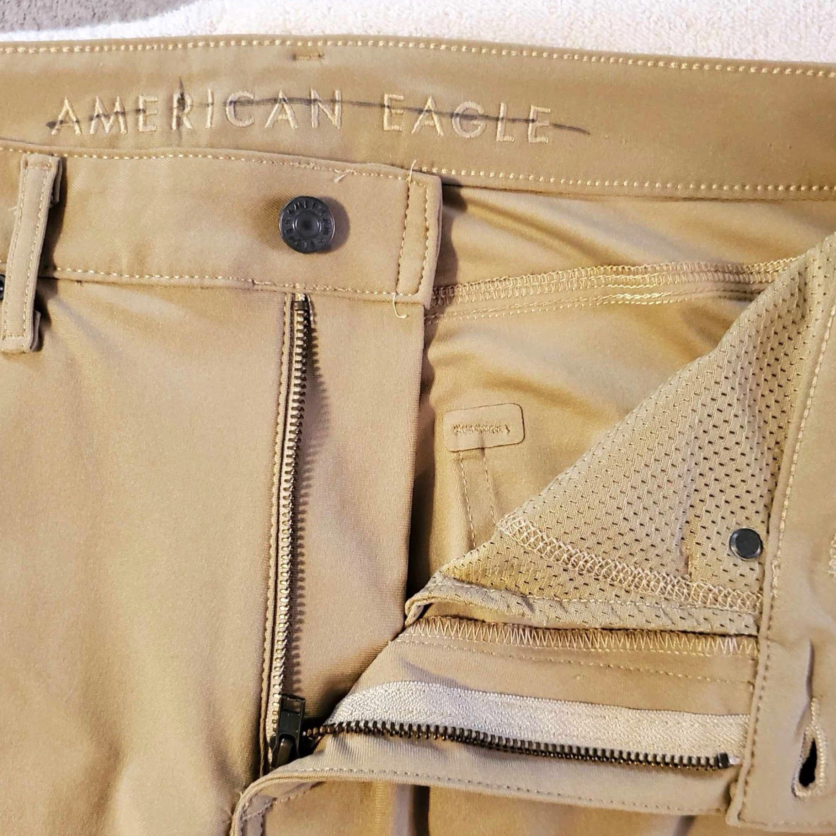 American Eagle Outfitters VINTAGE American Eagle Outfitters Original Straight Pants Men 32x30 Tan Cotton Chino Casual Workwear 30 Inseam Mens Size US 32 / EU 48 - 7 Thumbnail