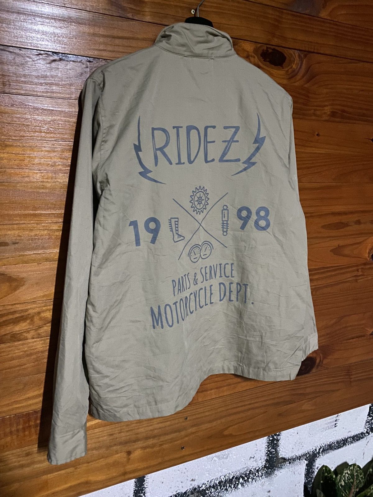 Japanese Brand RideZ Motorcycle Dept. Jacket “Est. 1998” Logo Print Size US M / EU 48-50 / 2 - 11 Thumbnail