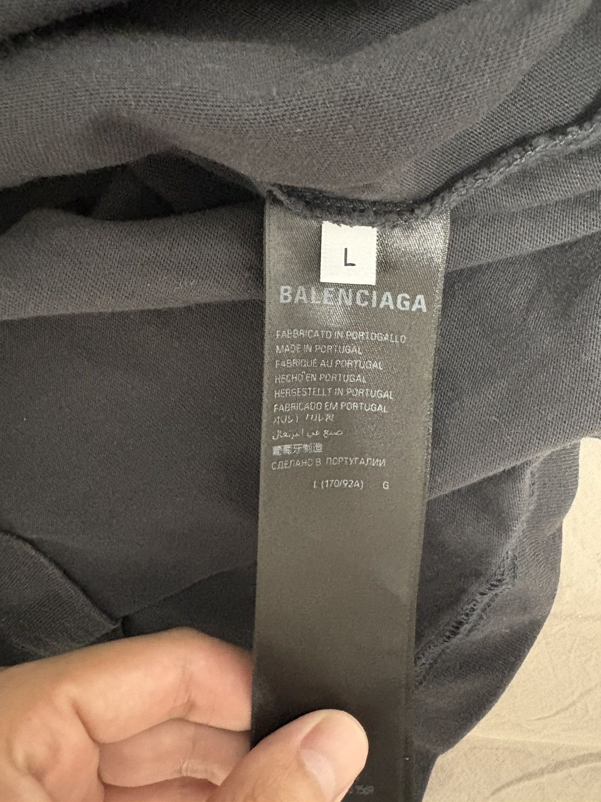 Balenciaga Motion Logo T-shirt Size US L / EU 52-54 / 3 - 3 Thumbnail