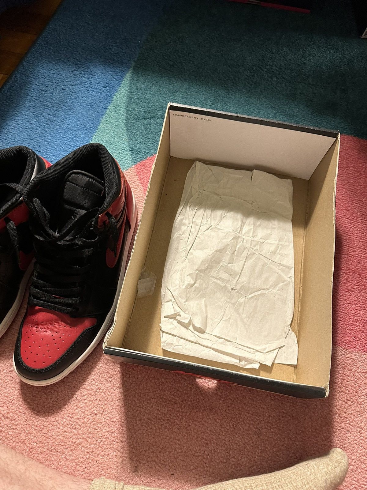 Jordan Brand Jordan 1 Retro Bred (2013) Size US 12 / EU 45 - 10 Thumbnail