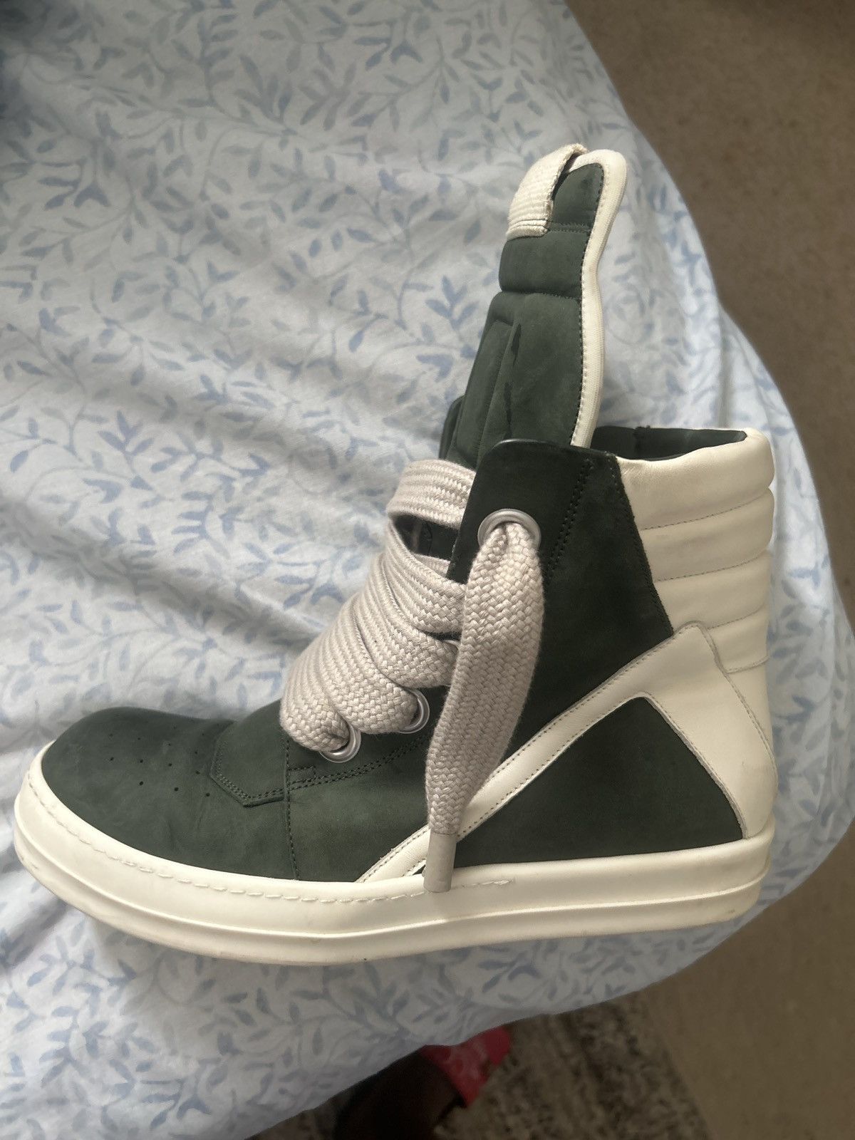 Rick Owens Geobasket moss green Size US 9 / EU 42 - 6 Thumbnail