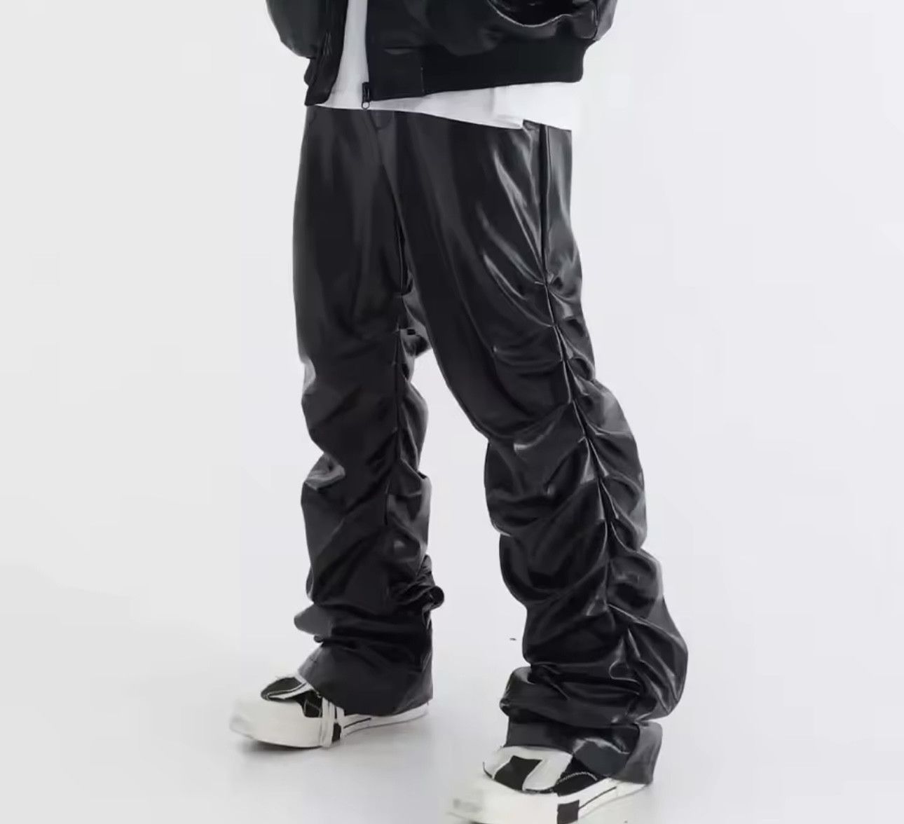Leather Street Wear Faux Leather Pants Size US 31 - 4 Thumbnail