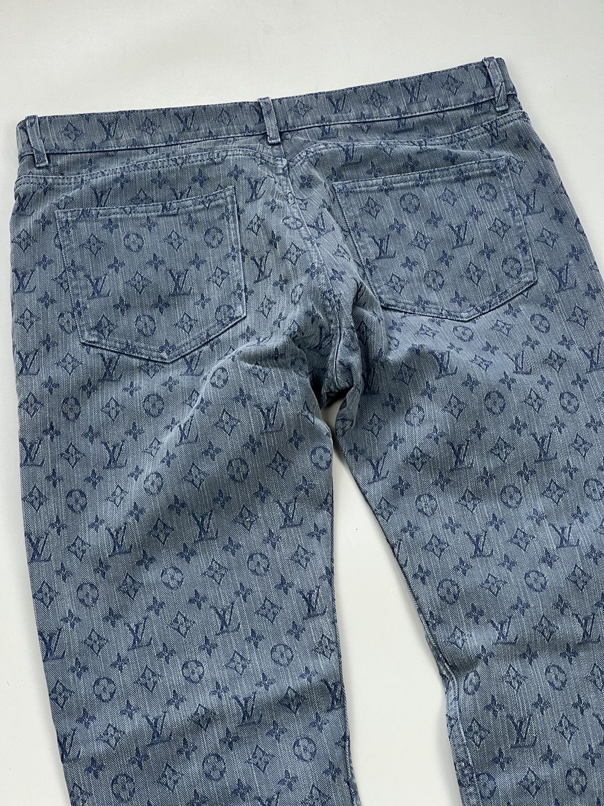Louis Vuitton Louis Vuitton Virgil abloh Japan monogram slim fit jeans Size US 33 - 12 Thumbnail