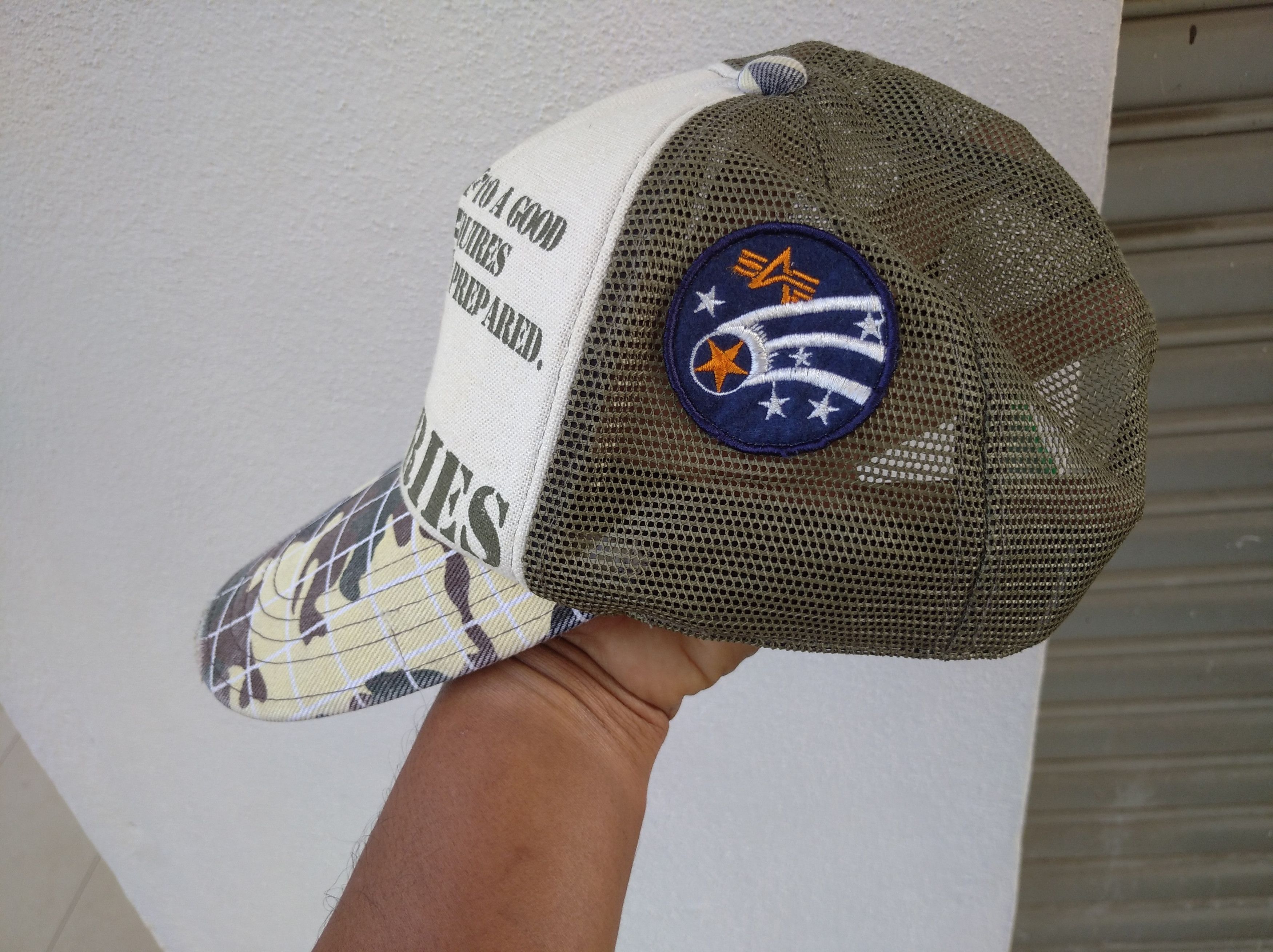 Alpha Industries × Vintage Vintage Alpha Industries Trucker Hat Cap Size ONE SIZE - 2 Thumbnail