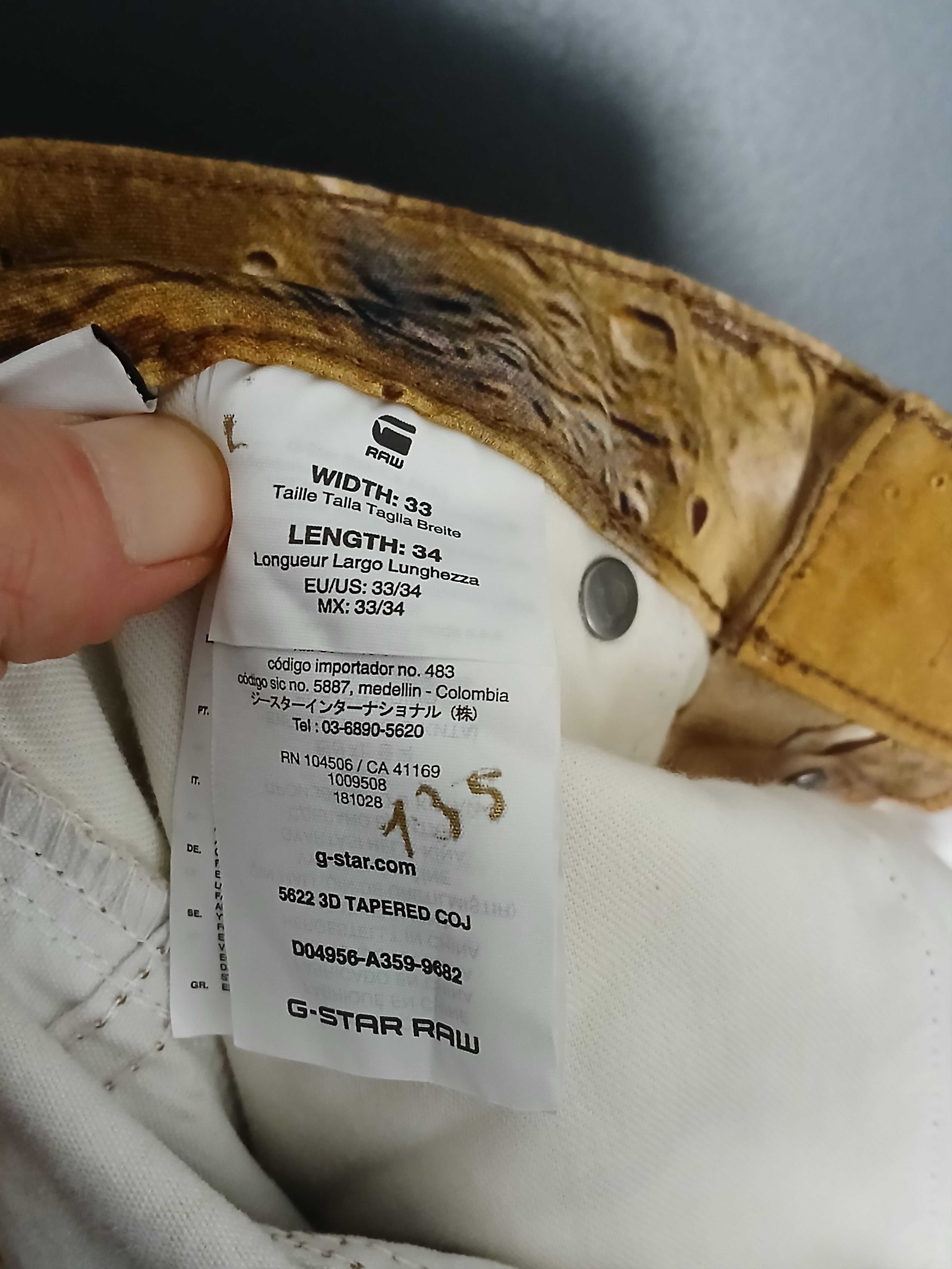 G-Star New G-Star Raw Pants Size US 33 - 15 Thumbnail