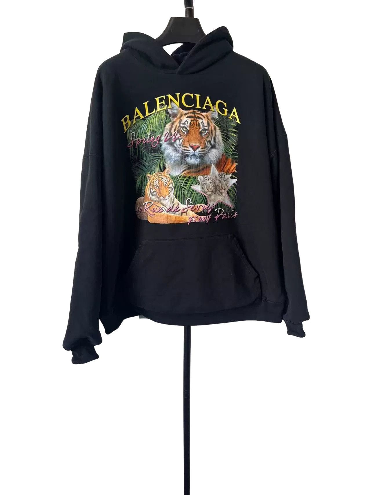 Balenciaga Balenciaga Tiger Print Spring 22 Hoodie Size 1 Size US S / EU 44-46 / 1 - 1 Thumbnail