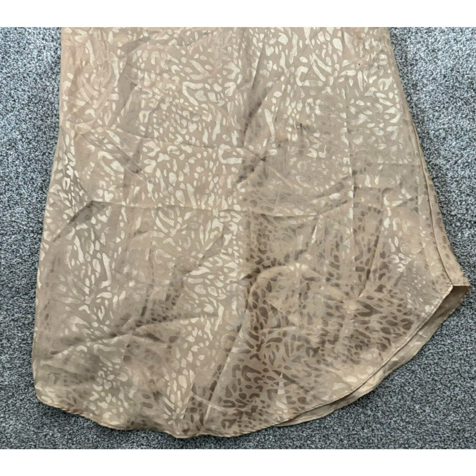 Vintage Cacique Slip Dress Women's S 90s Y2K Beige Scoop Neck Flowy Lingerie Fairycore Romantic Chemise Size S / US 4 / IT 40 - 3 Thumbnail