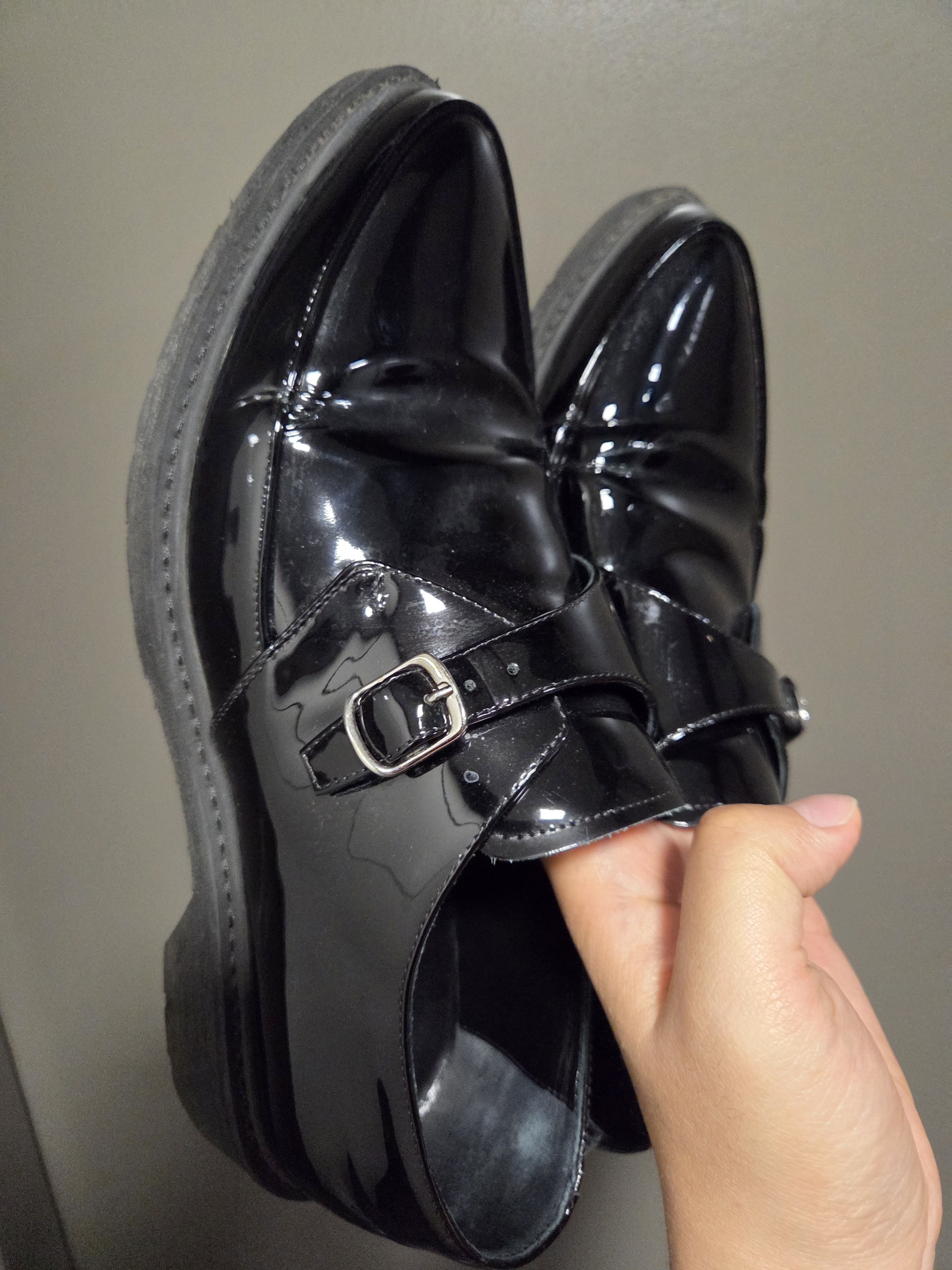 Celine × Hedi Slimane Celine Creepers Derby Patent Leather Black Size US 10 / EU 43 - 5 Thumbnail