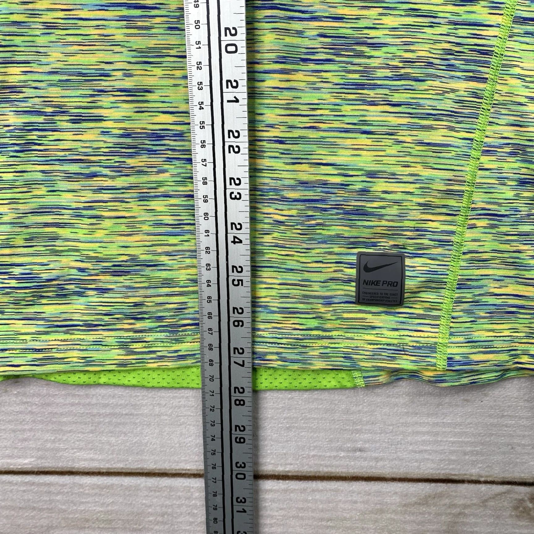 Nike Nike Pro Shirt Mens M Green Heather Dri-Fit Fitted Short Sleeve Performance Gym Size US M / EU 48-50 / 2 - 7 Thumbnail