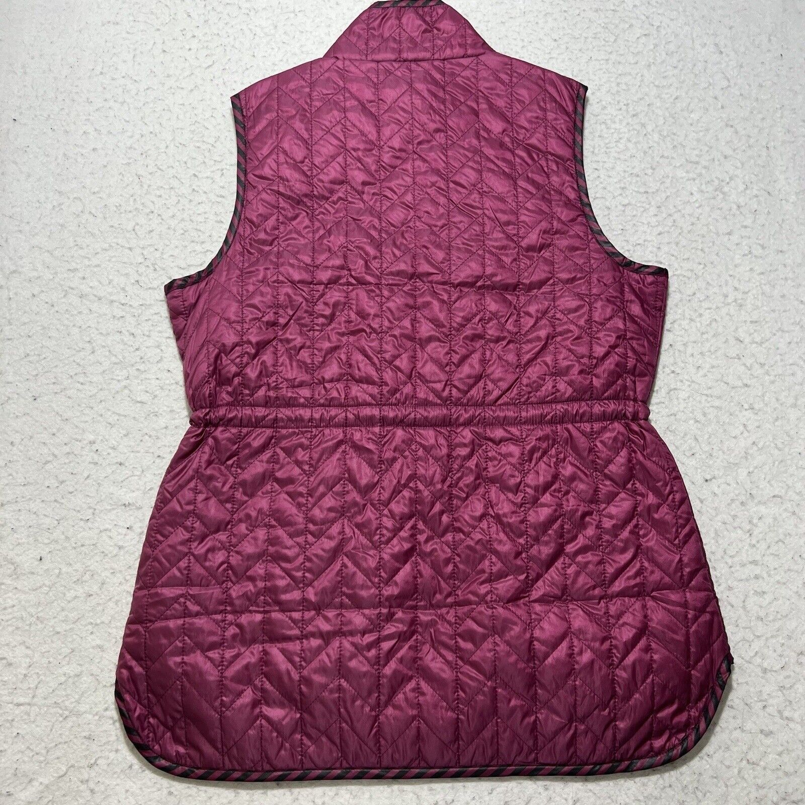Chicos Chico's 00P Reversible Vest Purple Sleeveless Jacket Pockets Size XXS / US 00 / IT 34 - 9 Thumbnail