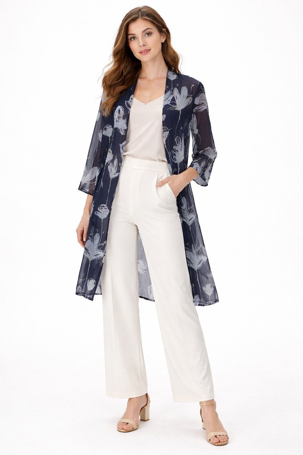 Burberry Vintage Burberrys Silk Sheer Longline Cardigan Cover up Top Size M / US 6-8 / IT 42-44 - 1 Thumbnail