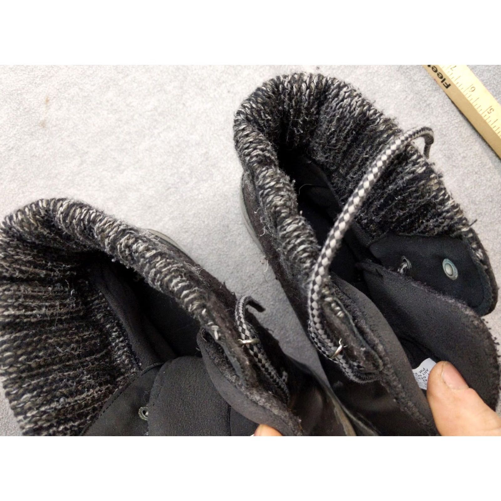 Salomon Salomon Womens Snow Boots Size 9.5 42 Gray Leather Mid-Calf Knit Lace Up Winter Boots Womens US 9.5 Size US 10 / IT 40 - 4 Thumbnail