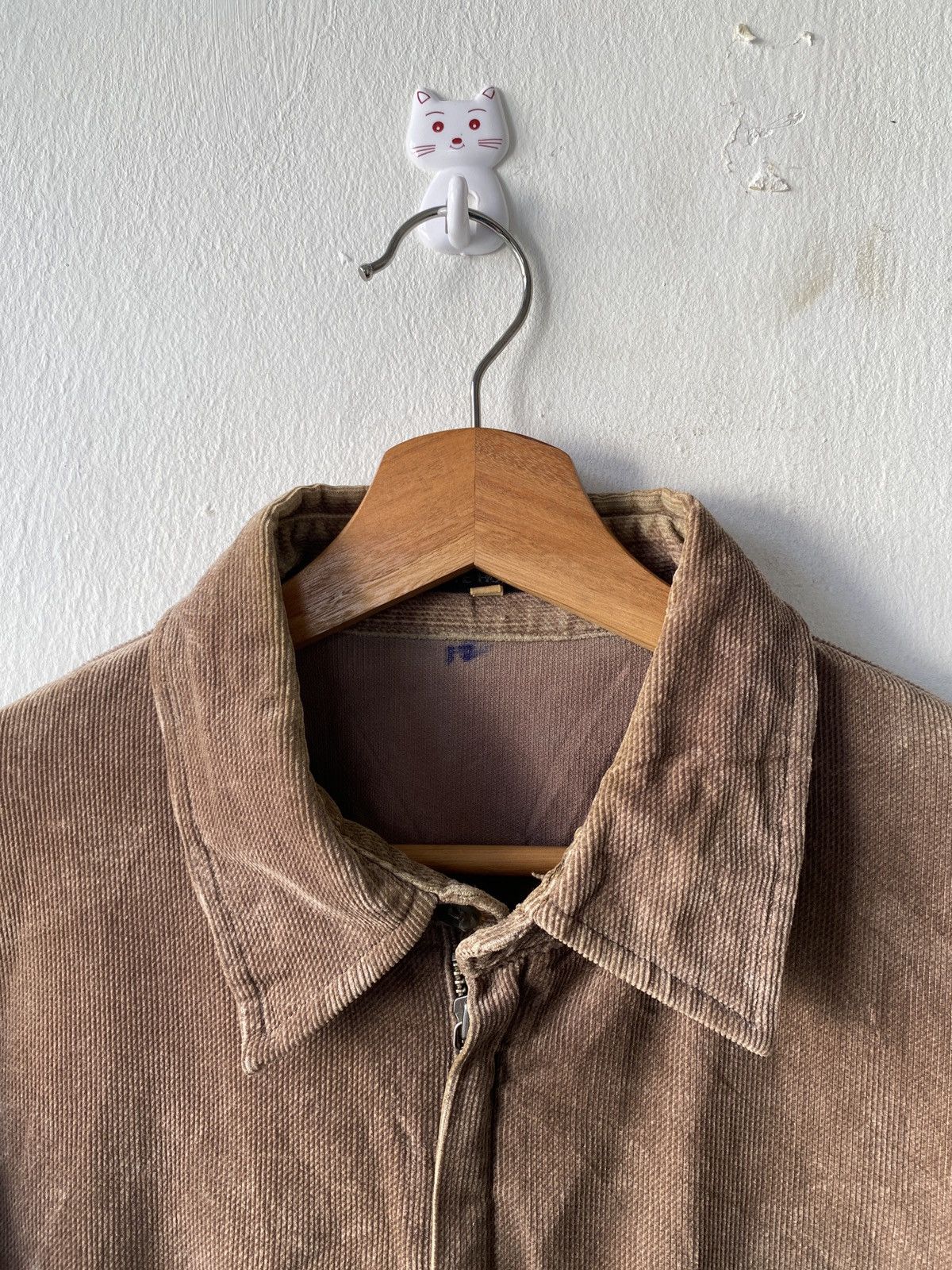 Issey Miyake 1990s - Tete Homme By Issey Miyake Corduroy Zipper Shirt Size US L / EU 52-54 / 3 - 5 Thumbnail