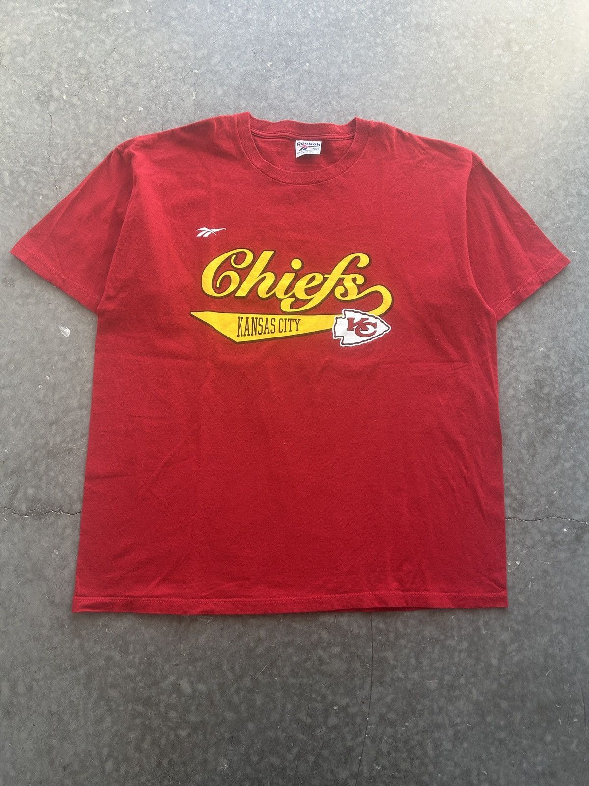 NFL × Reebok × Vintage Vintage 90s Kansas City Chiefs Graphic Tee NFL Pro Line Size US XXL / EU 58 / 5 - 1 Thumbnail