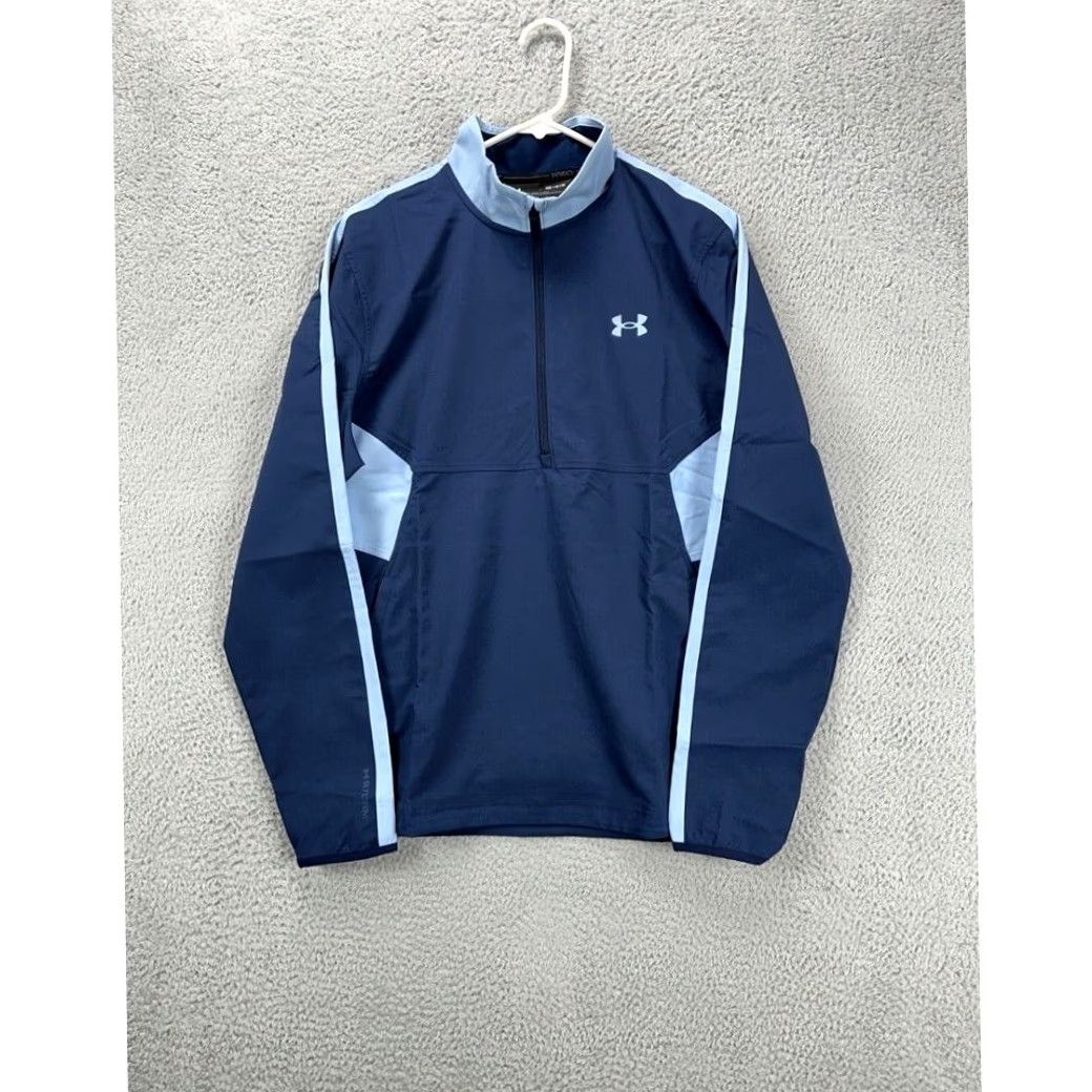 Under Armour Under Armour Jacket Mens Medium Storm Windstrike Navy Golf Pullover Loose NEW A4 Size US M / EU 48-50 / 2 - 3 Thumbnail