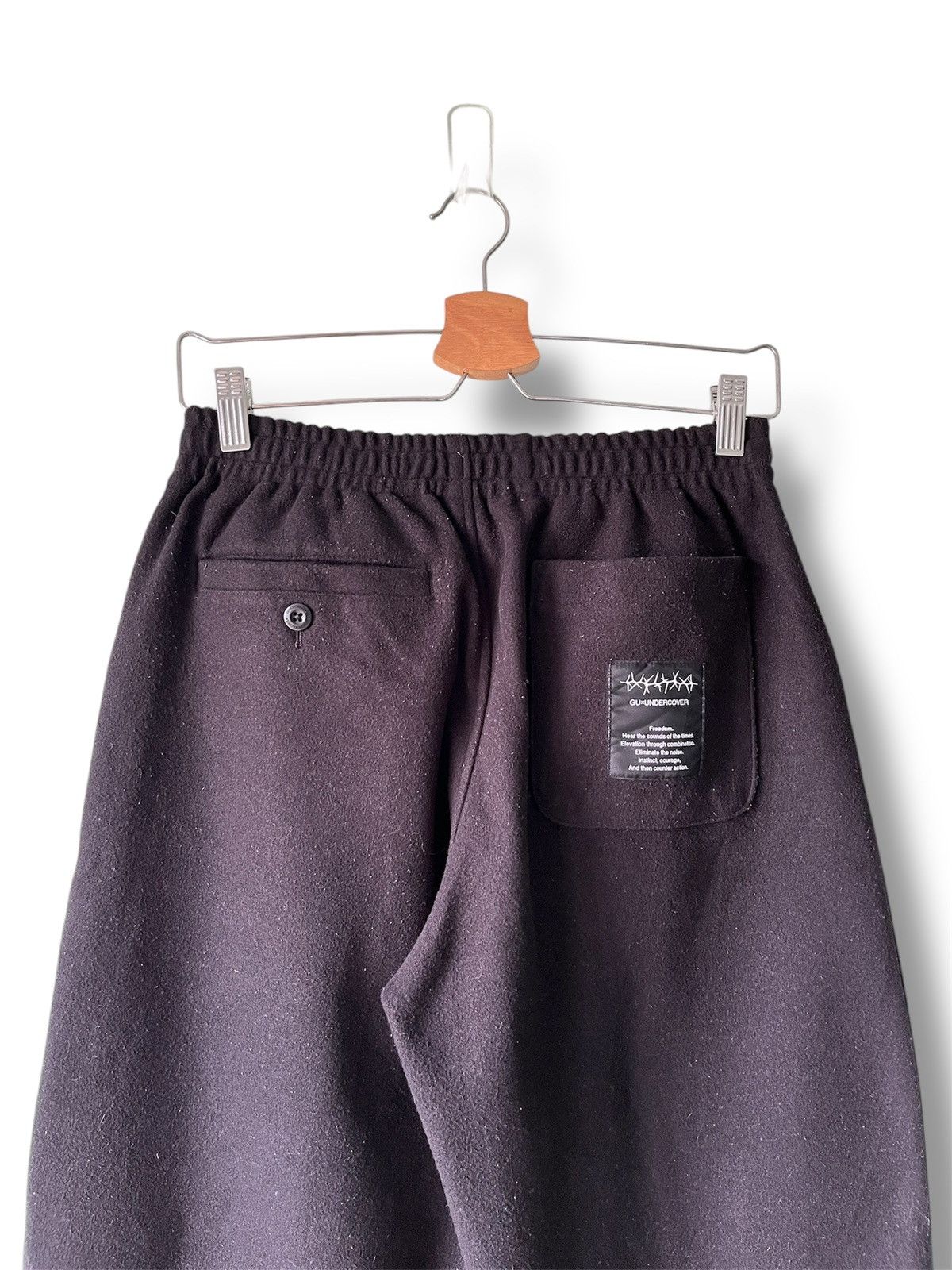 GU × Japanese Brand × Undercover Gu X Undercover Freedom Noise Wool Pants Size US 28 / EU 44 - 1 Thumbnail