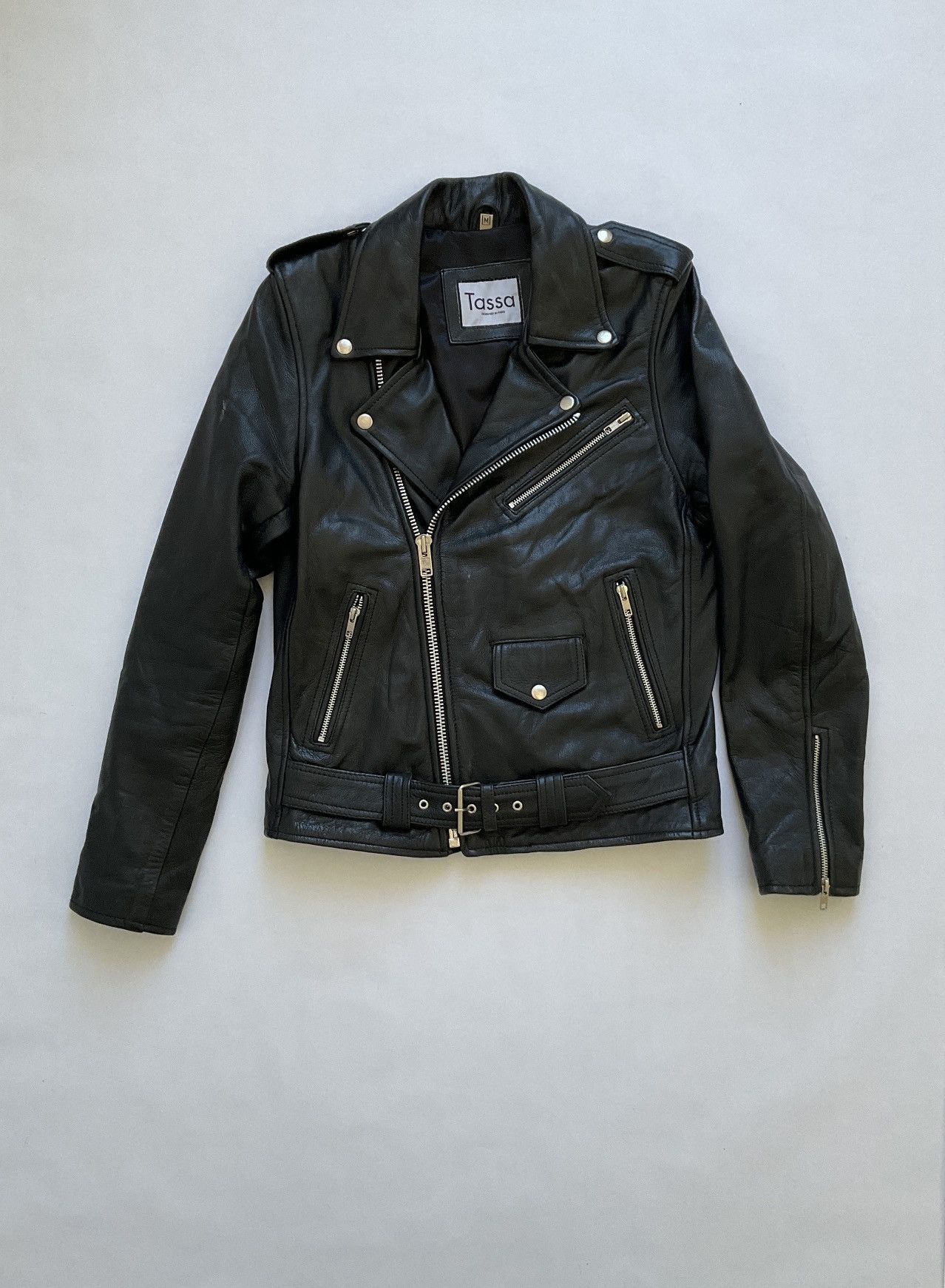 Tasso Elba Perfecto leather jacket Size US M / EU 48-50 / 2 - 1 Thumbnail