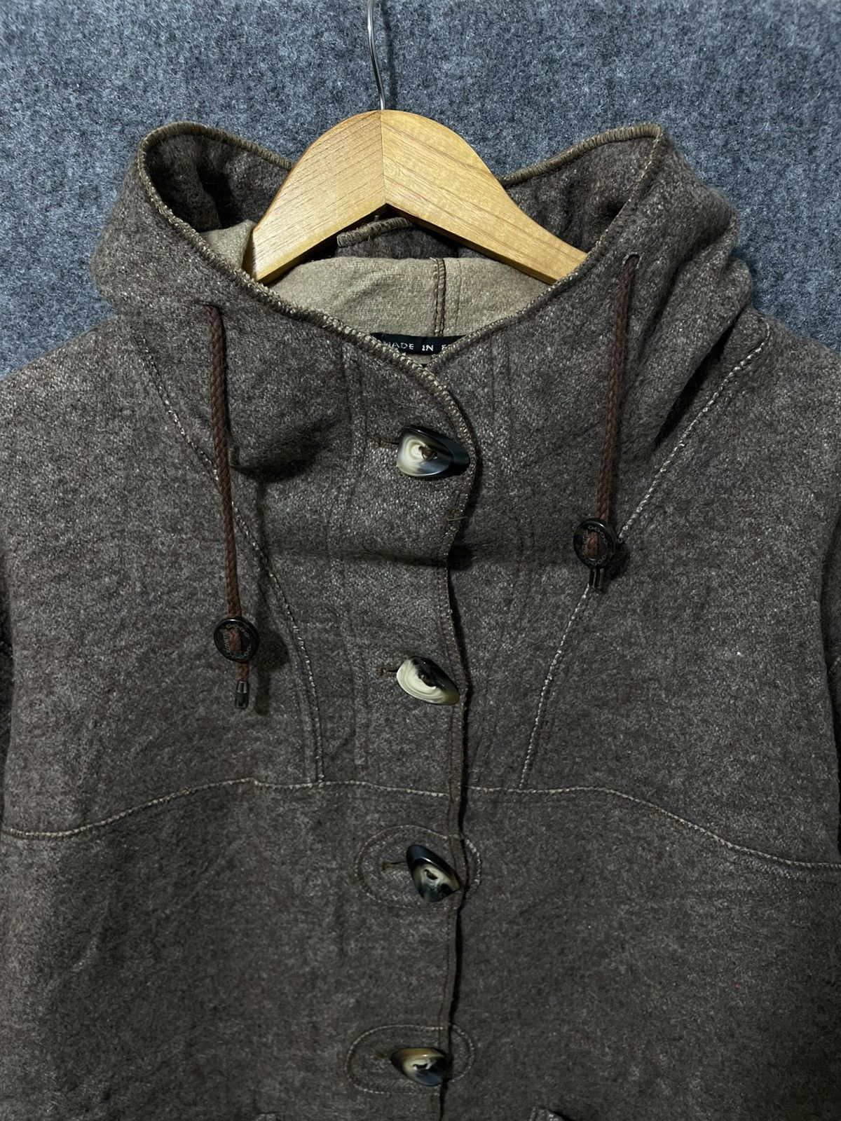 Gloverall Vintage Gloverall Woll Hooded Button Jacket Size US S / EU 44-46 / 1 - 2 Thumbnail