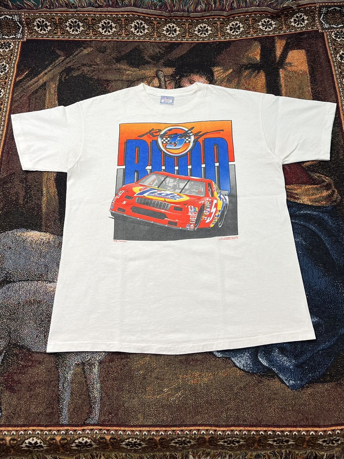 NASCAR Vintage NASCAR Ricky Rudd Tide Tee Size US XL / EU 56 / 4 - 2 Thumbnail