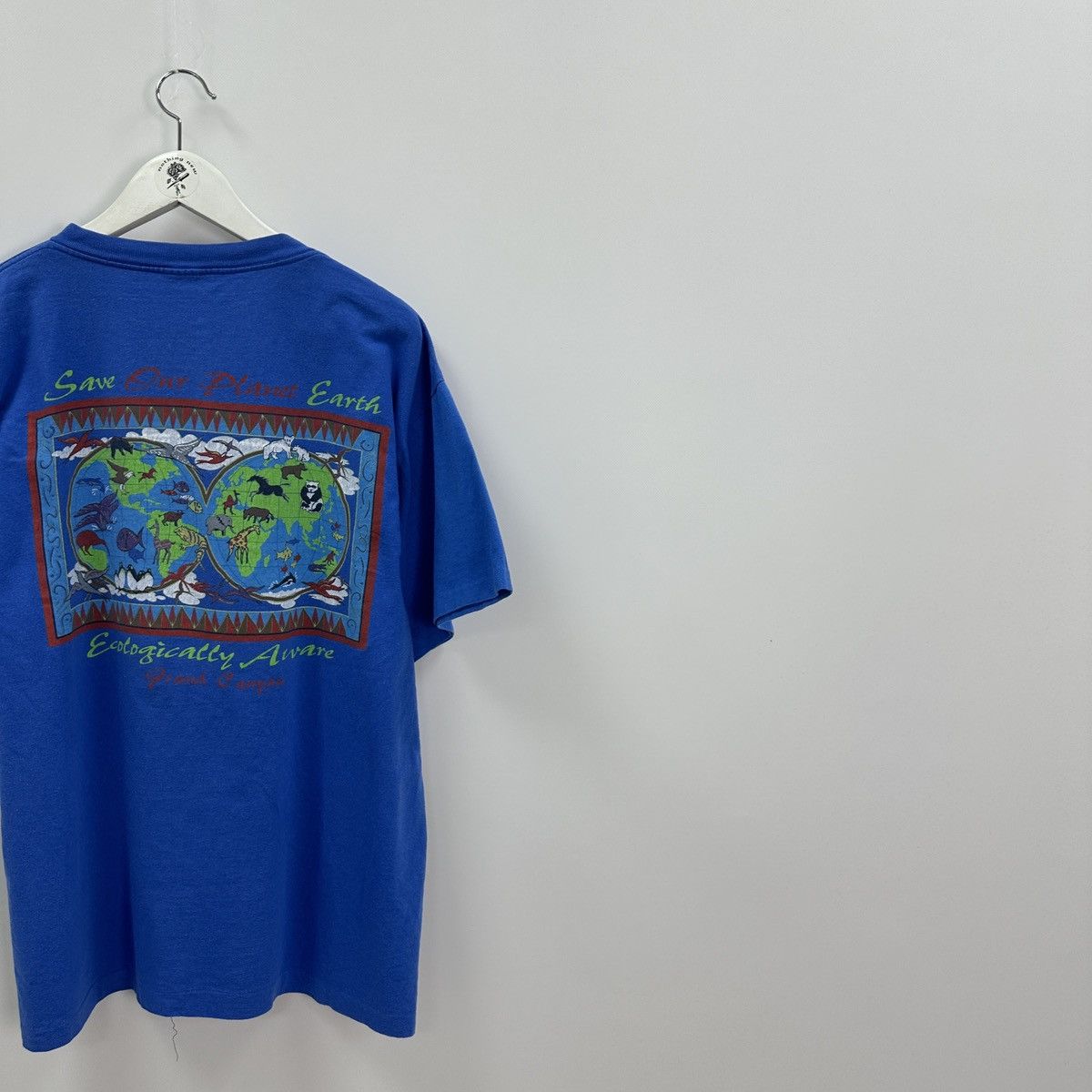 Vintage Vintage 90s Ecological Aware Graphic Nature Earth Art tee Size US XL / EU 56 / 4 - 6 Thumbnail