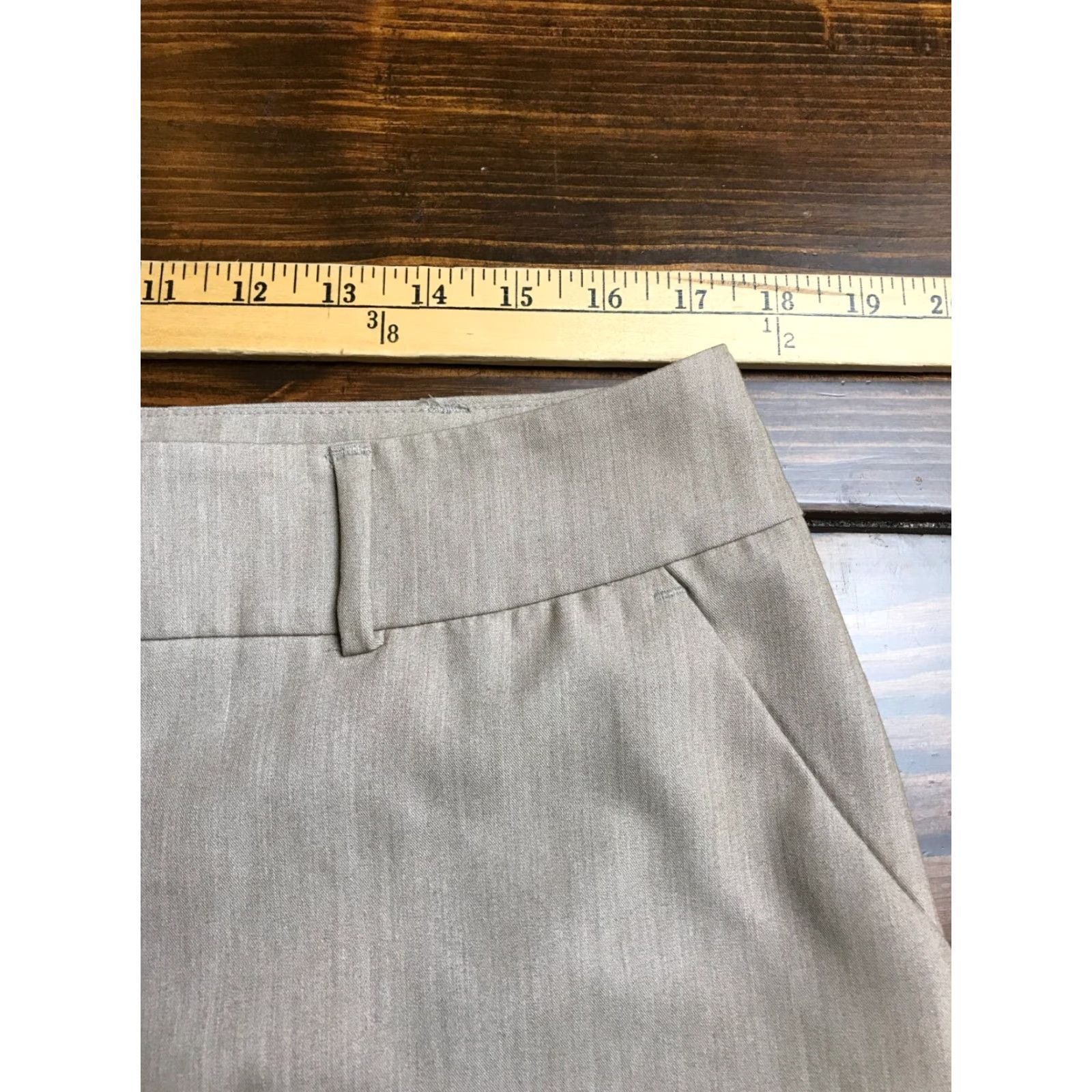 Apt. 9 Apt. 9 Pants Women's Size 14 Cropped Tan Brown Dress Pants Pockets Size 36" / US 14 / IT 50 - 3 Thumbnail