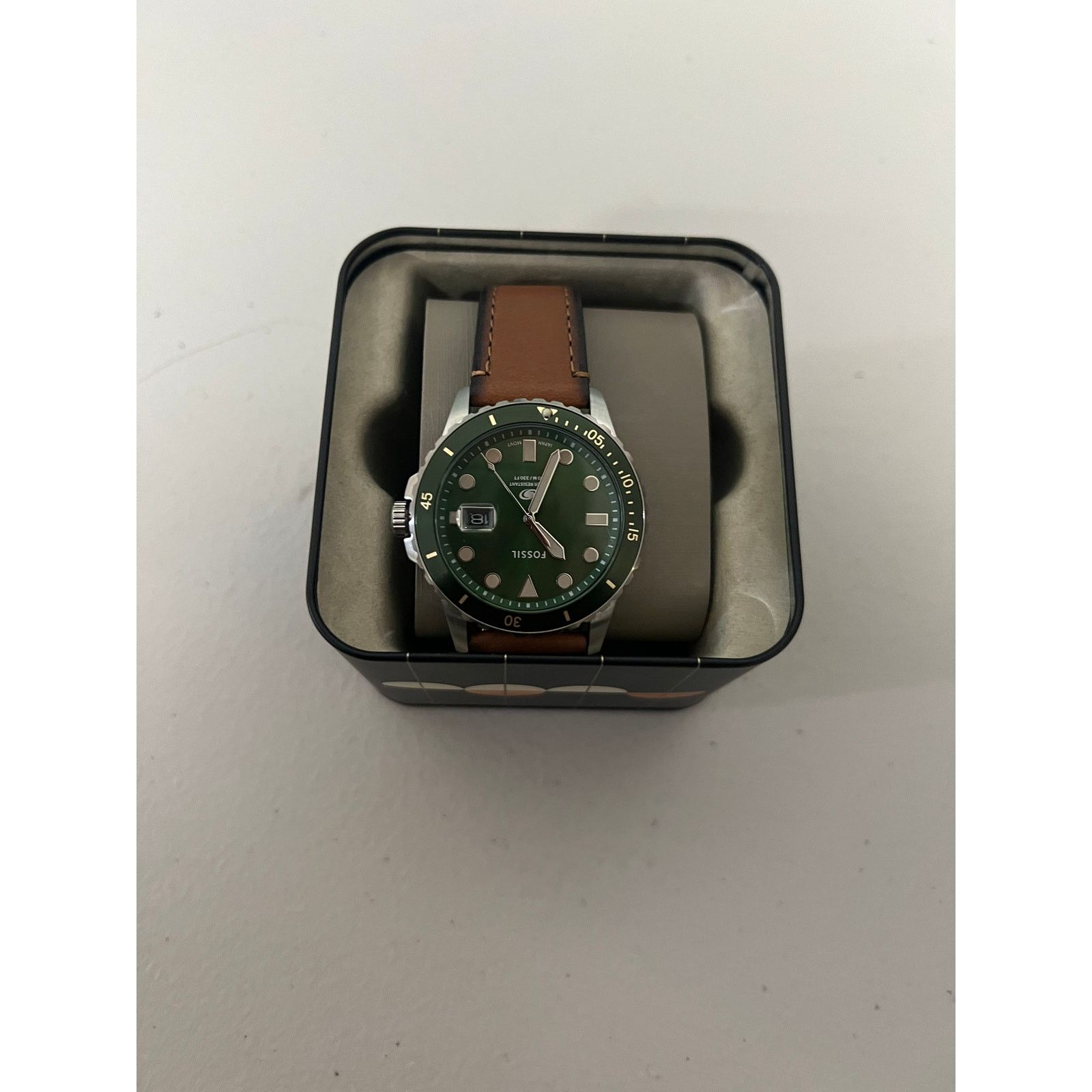 Fossil Fossil FS5946 Blue Dive Three-Hand Date Leather Watch Size ONE SIZE - 2 Thumbnail