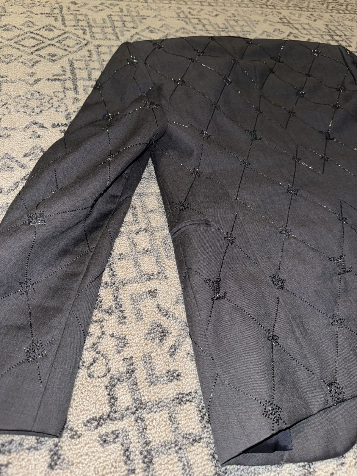 Louis Vuitton Louis Vuitton Evening Cut Away Jacket (1AAV14) Size 50R - 16 Thumbnail