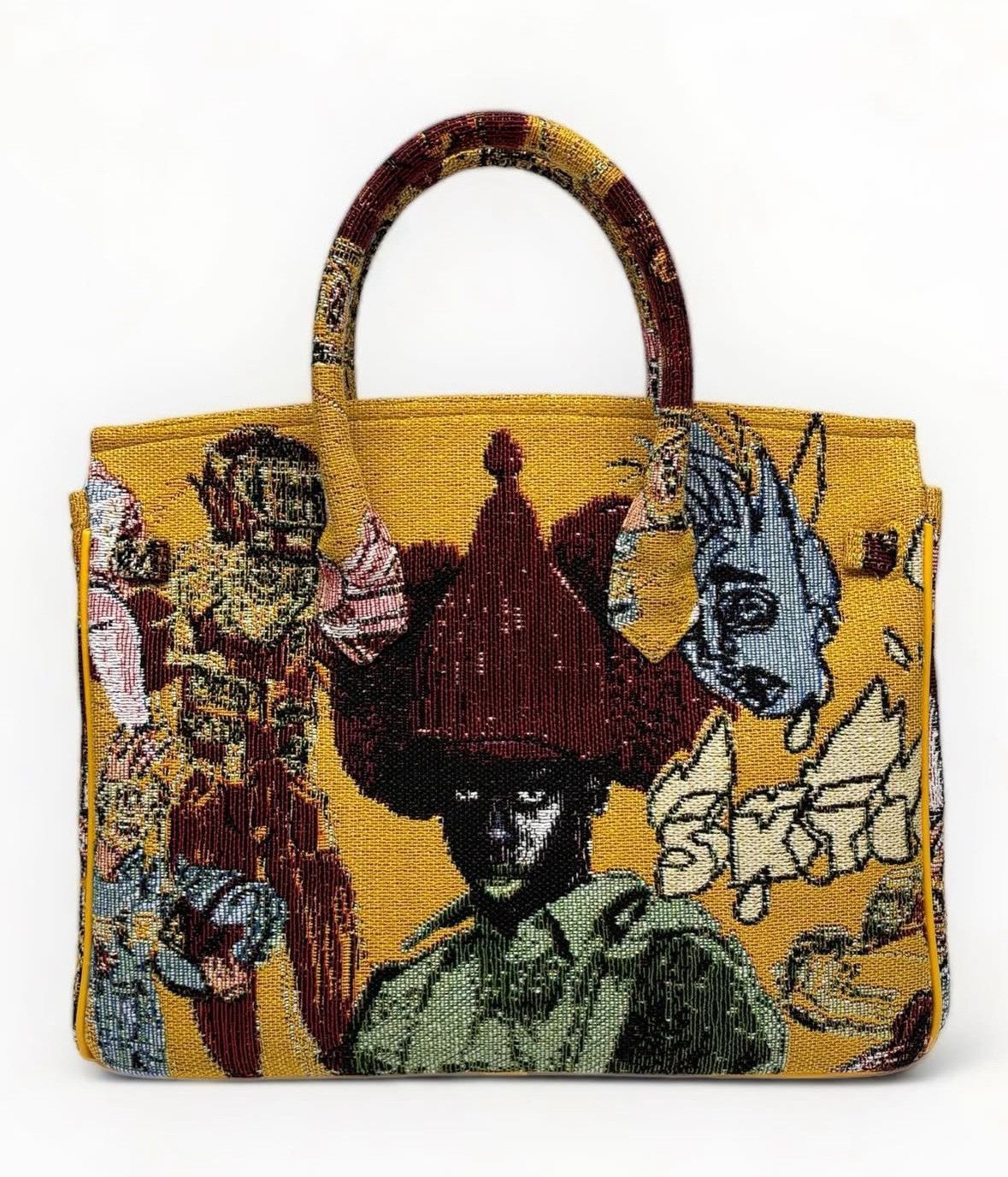 Designer SKYCO STUDIOS TAPESTRY BIRKIN BAG Size ONE SIZE - 3 Thumbnail