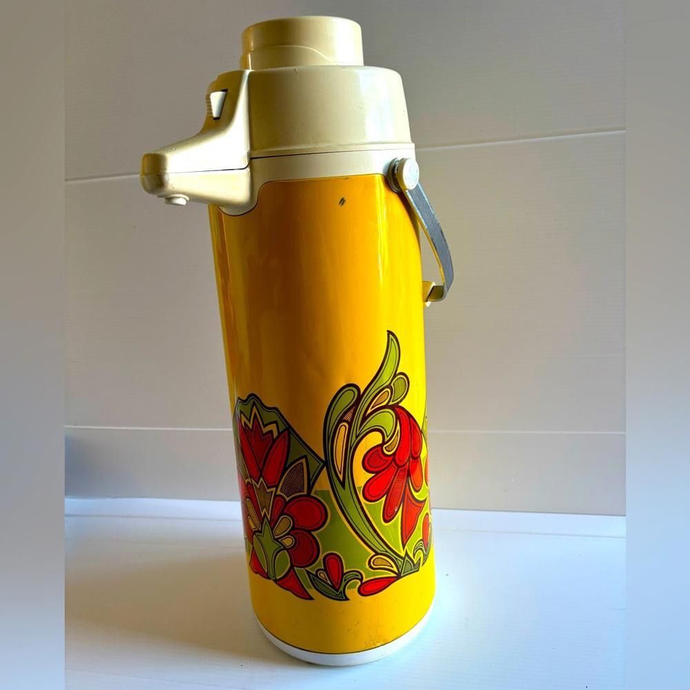 Designer Vintage 70's Thermos Peacock Vacuum Bottle Size ONE SIZE - 1 Thumbnail